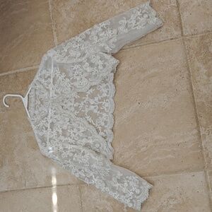 Bridal bridal jacket off white